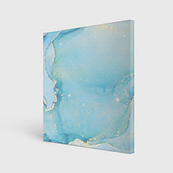 Холст квадратный Голубая Акварель, цвет: 3D-принт