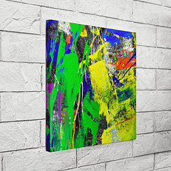 Холст квадратный Брызги красок Grunge Paints, цвет: 3D-принт — фото 2