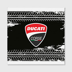 Холст квадратный Ducati Дукати Z, цвет: 3D-принт — фото 2