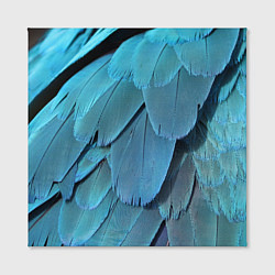 Холст квадратный Перья попугая, цвет: 3D-принт — фото 2