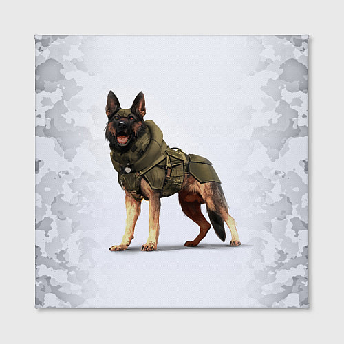 Картина квадратная Служебная собака К9 K9 / 3D-принт – фото 2