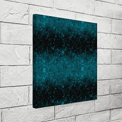 Холст квадратный Черно-синие блестки, цвет: 3D-принт — фото 2