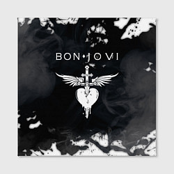 Холст квадратный BON JOVI БОН ДЖОВИ, цвет: 3D-принт — фото 2