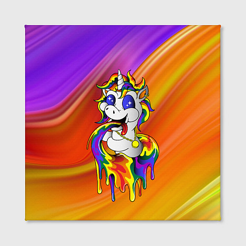 Картина квадратная Единорог Unicorn Rainbow Z / 3D-принт – фото 2