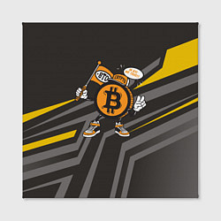 Холст квадратный BTC монета, цвет: 3D-принт — фото 2