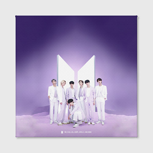 Картина квадратная BTS Purple / 3D-принт – фото 2