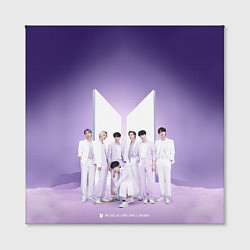 Холст квадратный BTS Purple, цвет: 3D-принт — фото 2