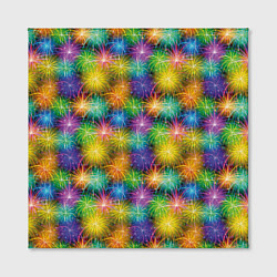 Холст квадратный Праздничный Салют, цвет: 3D-принт — фото 2