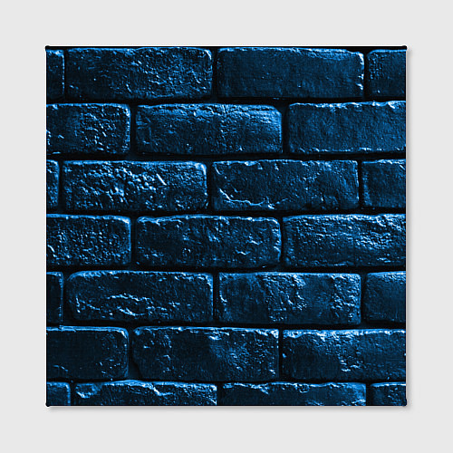 Картина квадратная Неоновая, кирпичная стена / 3D-принт – фото 2