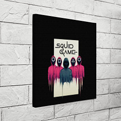 Холст квадратный Squid Game: Отряд стражей, цвет: 3D-принт — фото 2