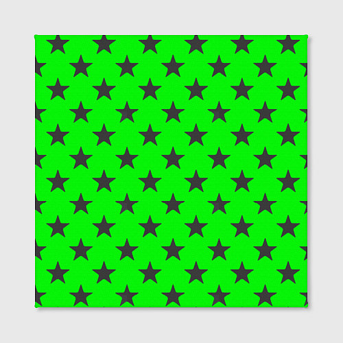 Картина квадратная Звездный фон зеленый / 3D-принт – фото 2