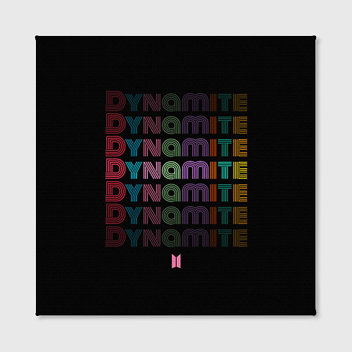 Картина квадратная DYNAMITE BTS / 3D-принт – фото 2
