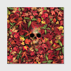 Холст квадратный Осенний череп, цвет: 3D-принт — фото 2