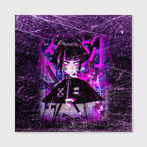 Картина квадратная Cyberpunk Samurai Anime / 3D-принт – фото 2