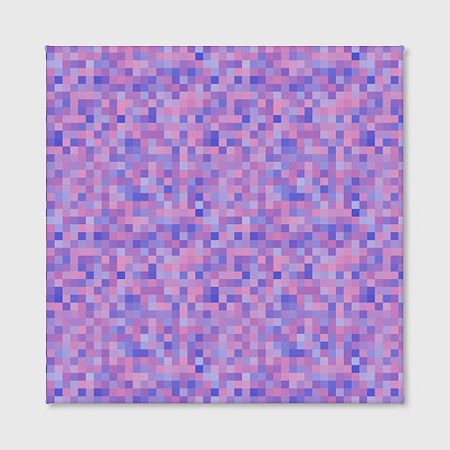 Картина квадратная Сиреневая пиксельная абстракция / 3D-принт – фото 2