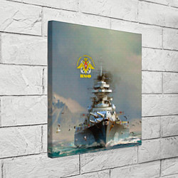Холст квадратный ВМФ Военно-Морской Флот, цвет: 3D-принт — фото 2