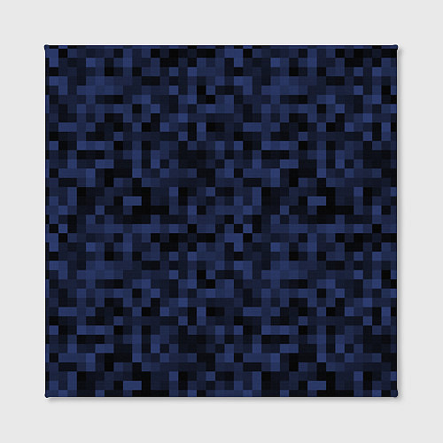Картина квадратная Темная пиксельная абстракция / 3D-принт – фото 2