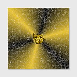 Холст квадратный Кот на фоне АПВ 6 2 3 9, цвет: 3D-принт — фото 2