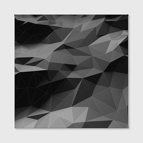 Картина квадратная Чб абстракция / 3D-принт – фото 2