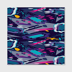 Холст квадратный Космический абстрактный паттерн, цвет: 3D-принт — фото 2