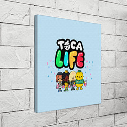 Холст квадратный Toca Life: Logo, цвет: 3D-принт — фото 2