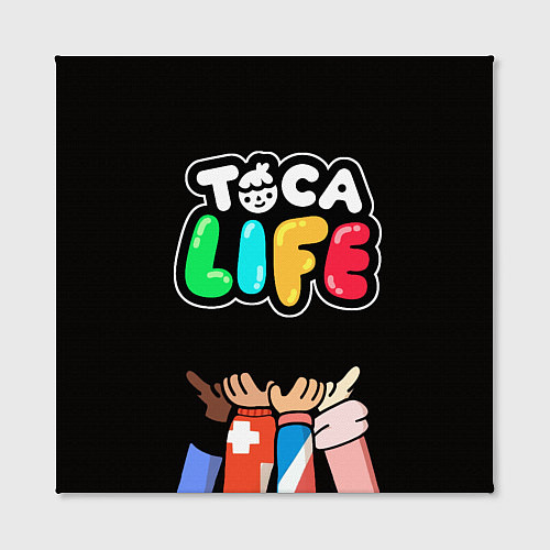 Картина квадратная Toca Life: Friends / 3D-принт – фото 2