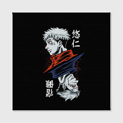 Холст квадратный ИТАДОРИ СУКУНА ITADORI SUKUNA МАГИЧЕСКАЯ БИТВА, цвет: 3D-принт — фото 2