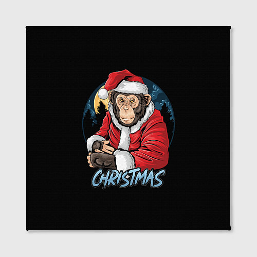 Картина квадратная CHRISTMAS обезьяна / 3D-принт – фото 2