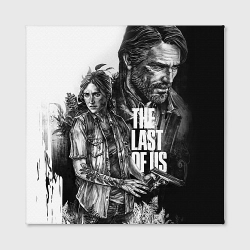 Картина квадратная THE LAST OF US ЧЁРНО БЕЛЫЙ / 3D-принт – фото 2