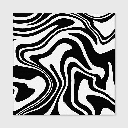 Картина квадратная Черно-белые полосы Black and white stripes / 3D-принт – фото 2