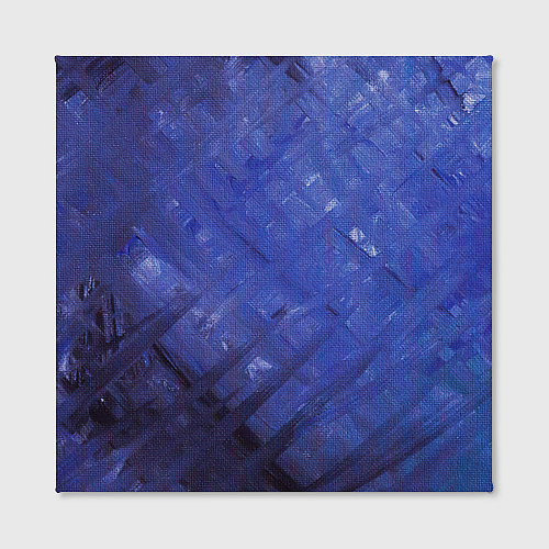 Картина квадратная Синие акварельные мазки / 3D-принт – фото 2