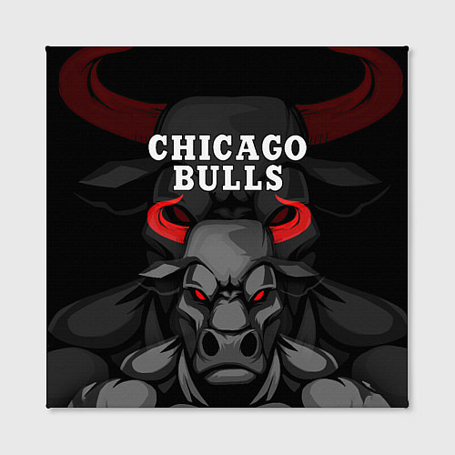 Картина квадратная CHICAGO BULLS ЯРОСТНЫЙ БЫК / 3D-принт – фото 2