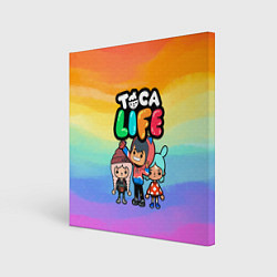 Холст квадратный Рита Зик Тока Бока, цвет: 3D-принт