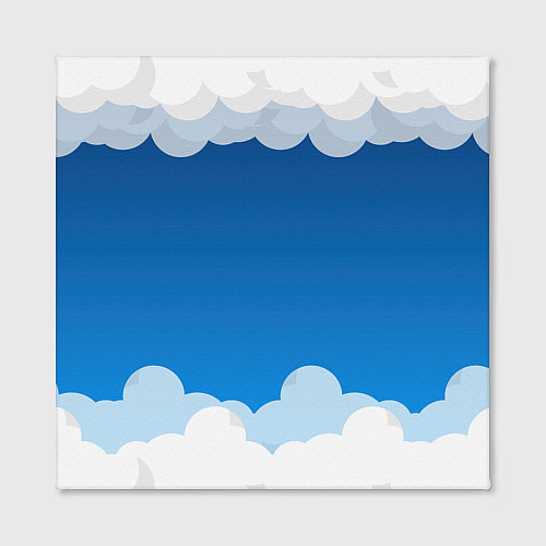 Картина квадратная Полёт в облаках / 3D-принт – фото 2