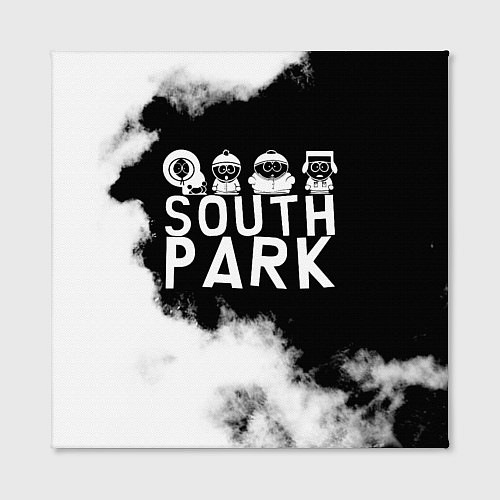 Картина квадратная Все пацаны на черном фоне Южный Парк / 3D-принт – фото 2