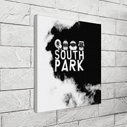 Холст квадратный Все пацаны на черном фоне Южный Парк, цвет: 3D-принт — фото 2