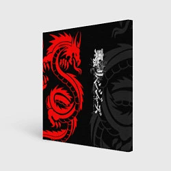 Холст квадратный Токийские Мстители: Красный дракон, цвет: 3D-принт