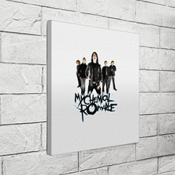 Холст квадратный Участники группы My Chemical Romance, цвет: 3D-принт — фото 2