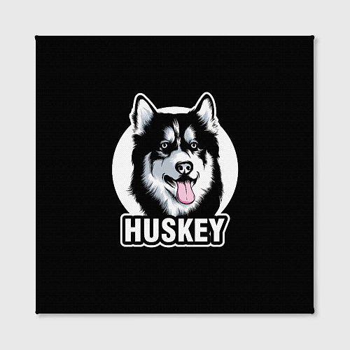 Картина квадратная Собака Хаски Husky / 3D-принт – фото 2