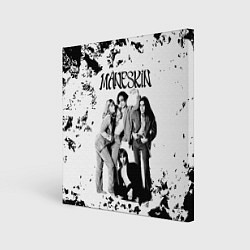 Холст квадратный Maneskin Монэскин, рок - группа, цвет: 3D-принт