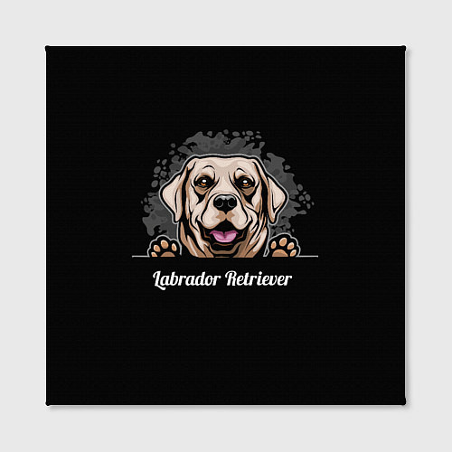 Картина квадратная Лабрадор-Ретривер Labrador Retriever / 3D-принт – фото 2