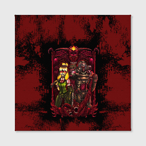 Картина квадратная DOOMGIRL DOOMGAY BLOOD / 3D-принт – фото 2