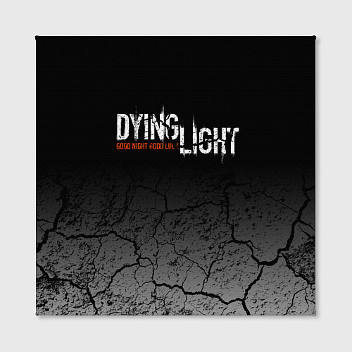 Картина квадратная DYING LIGHT РАЗЛОМЫ ТРЕЩИНЫ / 3D-принт – фото 2