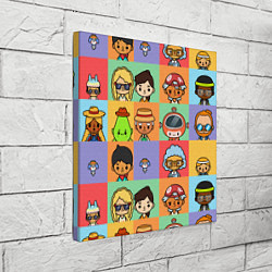 Холст квадратный TOCA BOCA WORLD HERO, цвет: 3D-принт — фото 2