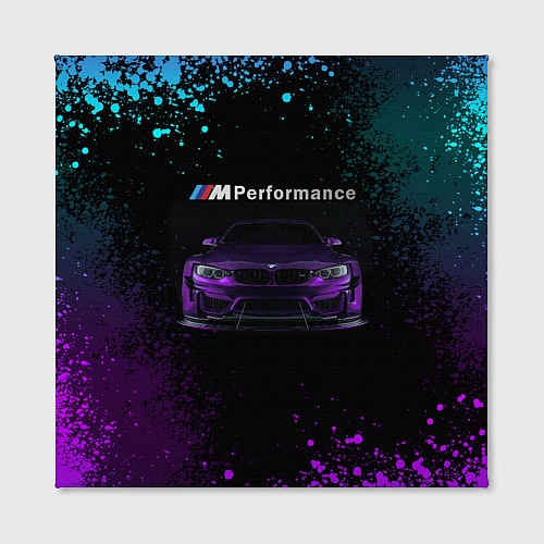 Картина квадратная BMW M4 PERFORMANCE / 3D-принт – фото 2