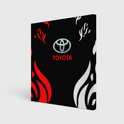 Холст квадратный Автомобиль Toyota, цвет: 3D-принт