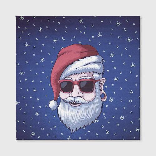 Картина квадратная САНТА ХИПСТЕР SANTA HIPSTER / 3D-принт – фото 2