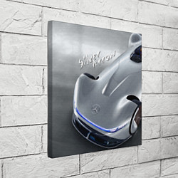Холст квадратный Mercedes-Benz EQ Silver Arrow Concept, цвет: 3D-принт — фото 2