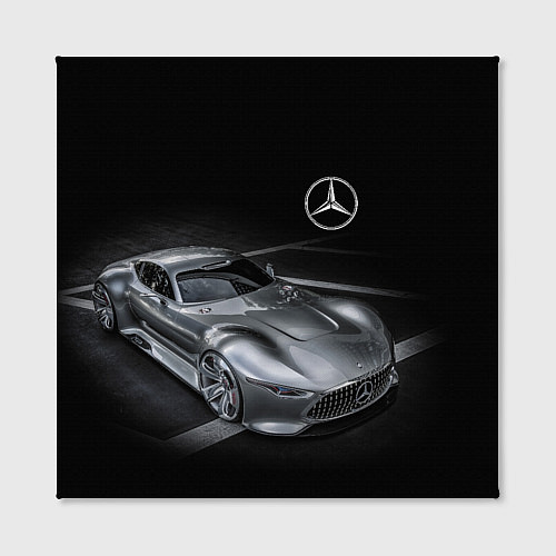 Картина квадратная Mercedes-Benz motorsport black / 3D-принт – фото 2