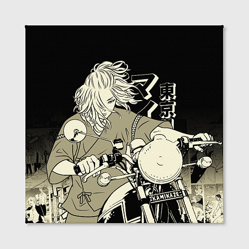Картина квадратная Токийские мстители: Майки на мотоцикле / 3D-принт – фото 2